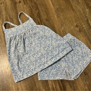 Carter's Blue and White Kids Matching Floral Set